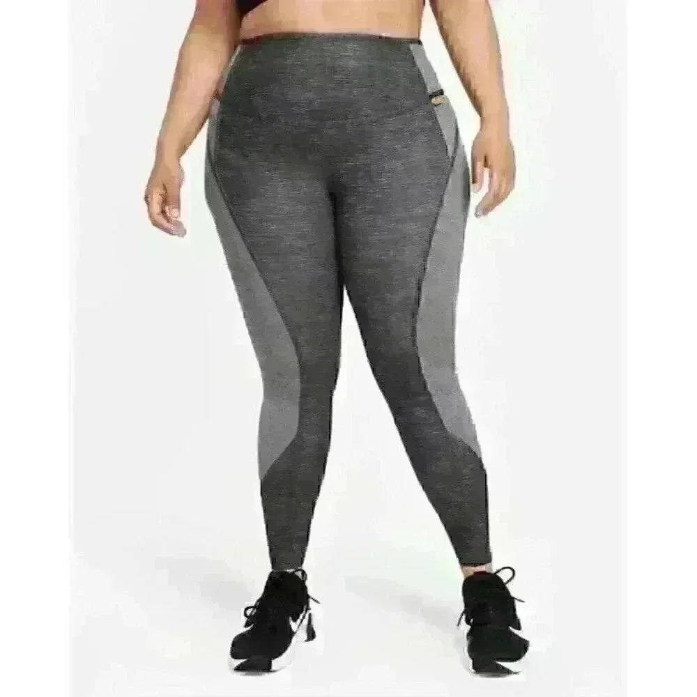NEW! Nike Women's Plus 2X Dri-FIT One Luxe Mid-Rise Leggings NWT $100 - Picture 1 of 6